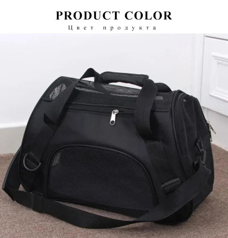 Bolsa de transporte para gatos, bolsa portátil e dobrável