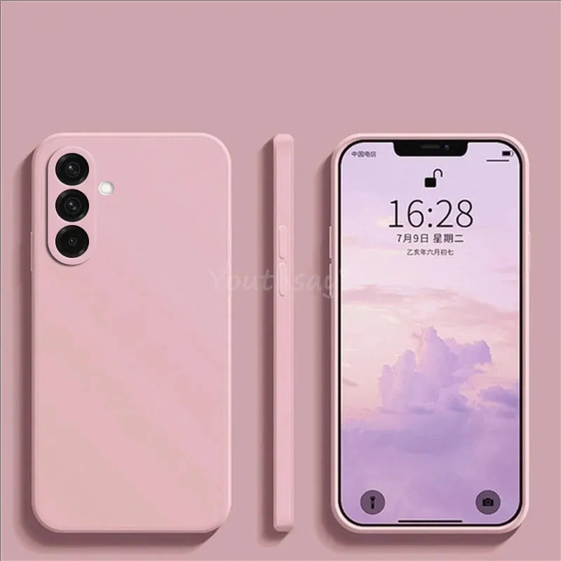 For Samsung Galaxy A26 Case Liquid Silicone TPU Plain Phone Protector Cover - Loja Manuel Coelho