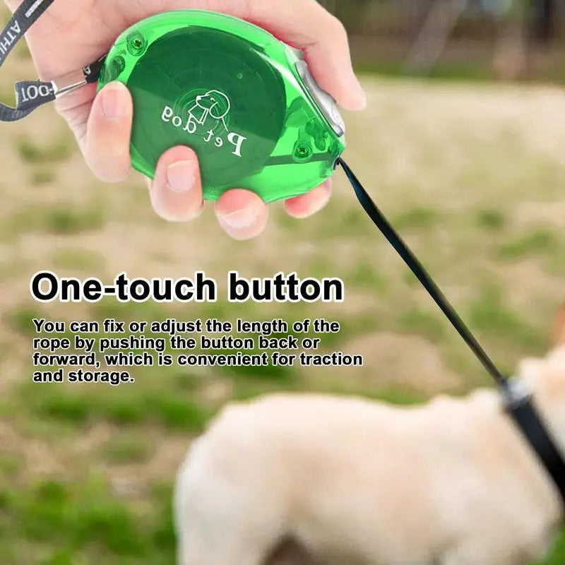 tangle-free retractable dog leash