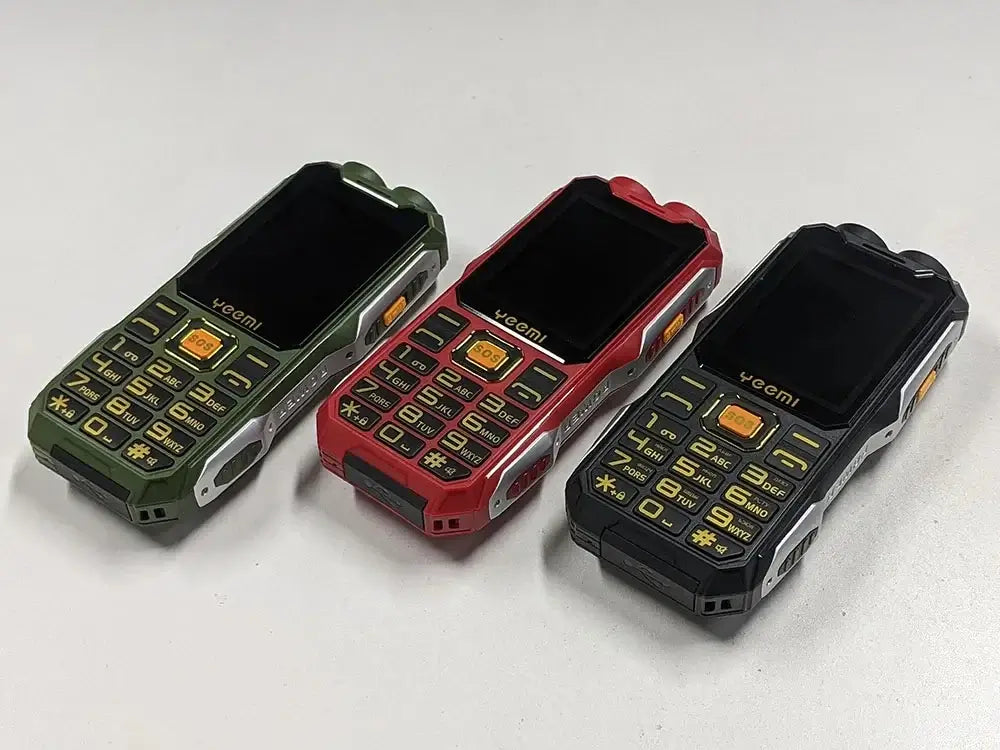 YEEMI Q8 GSM 2G Rugged Phone Big Battery Dual Flashlight 2.4inches HD Screen Dual SIM - Loja Manuel Coelho