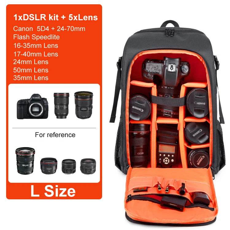 Big Capacity Waterproof Camera Backpack | ightpro TS39 - Loja Manuel Coelho