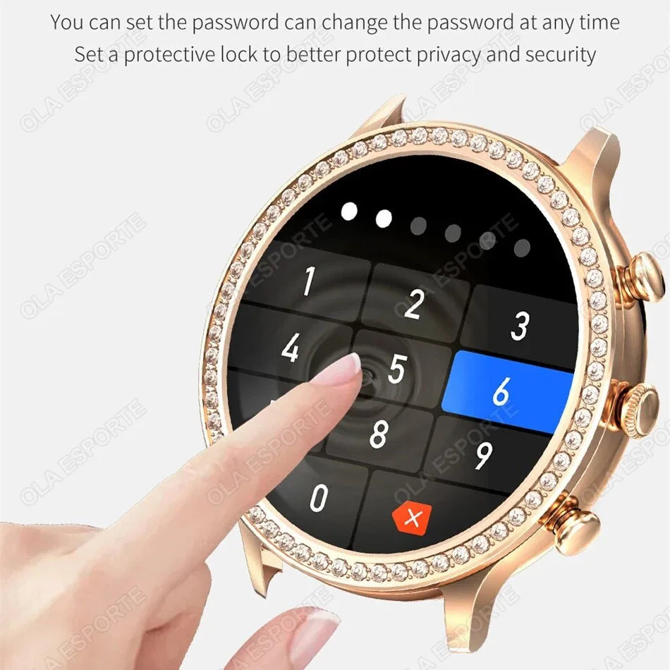 For Huawei Xiaomi Apple Samsung Smart Watch Women Ladies 2024 New Bluetooth