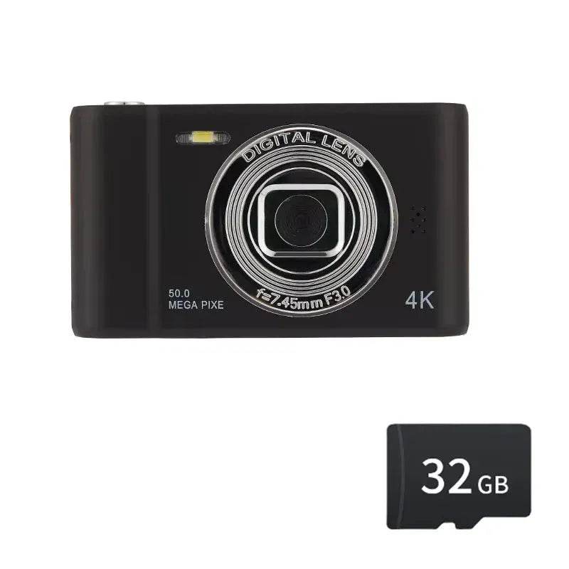 4K Digital Camera Travel Selfie Camara 50 Megapixels H2.4inch Screen - Loja Manuel Coelho