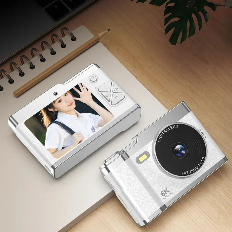 Xiaomi 6k Hd Digital Camera 6400W 2.4in Ips Display With Fill Light 8x Zoom Video Camera - Loja Manuel Coelho