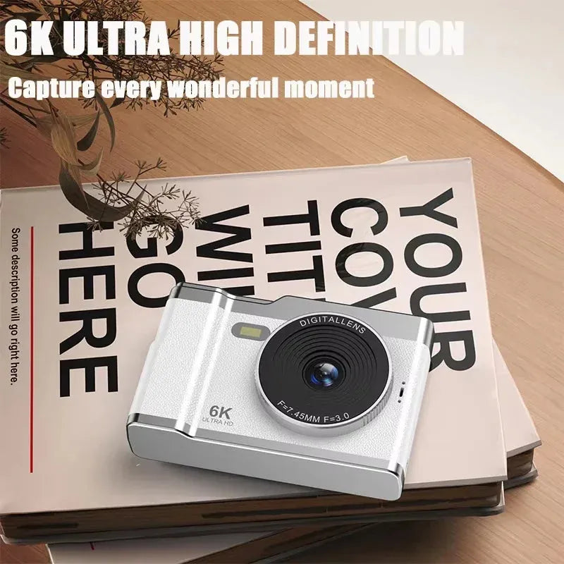 Xiaomi 6k Hd Digital Camera 6400W 2.4in Ips Display With Fill Light 8x Zoom Video Camera - Loja Manuel Coelho