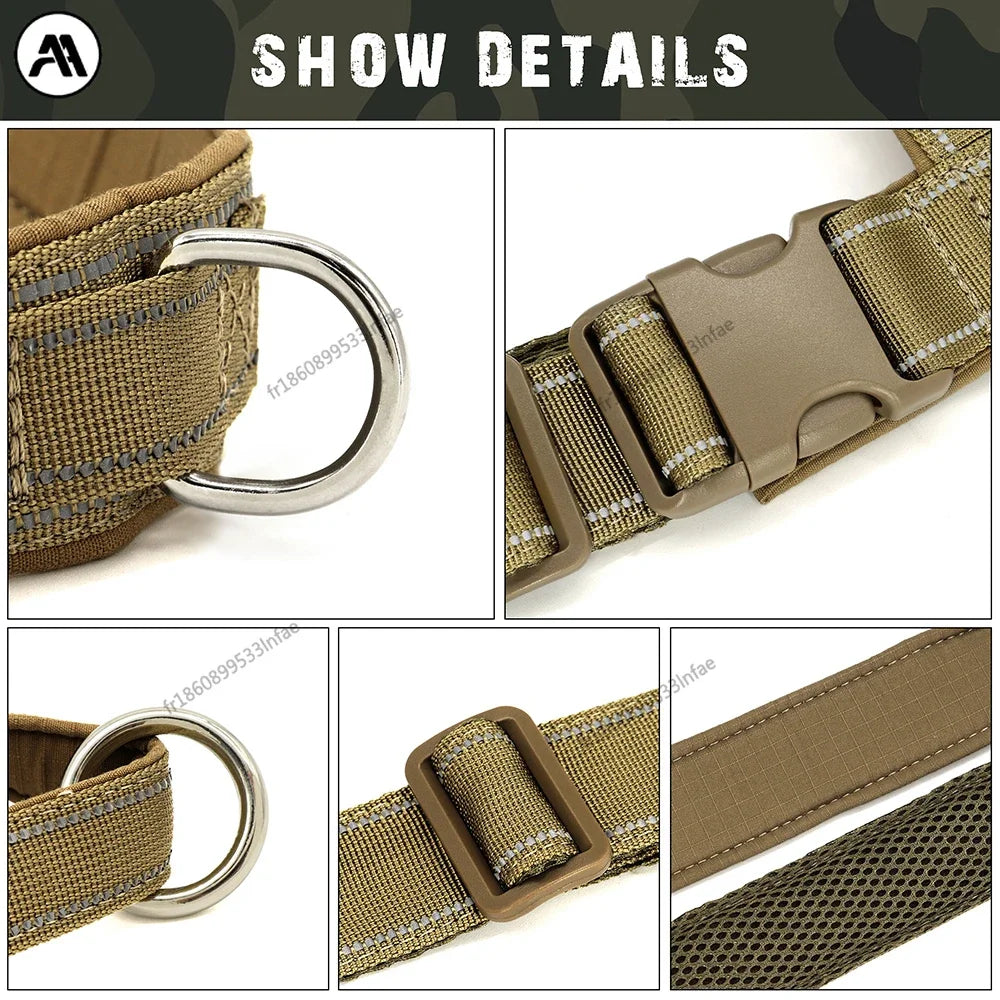 Coleira para cães sem puxar, trela para animais de estimação com pega refletora