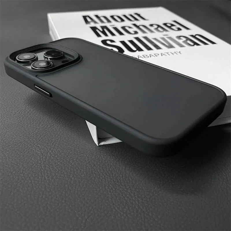 Armor Shockproof Hybrid Case for iPhone 15 14 16 Pro Max Matte Back Cover-Loja Manuel Coelho