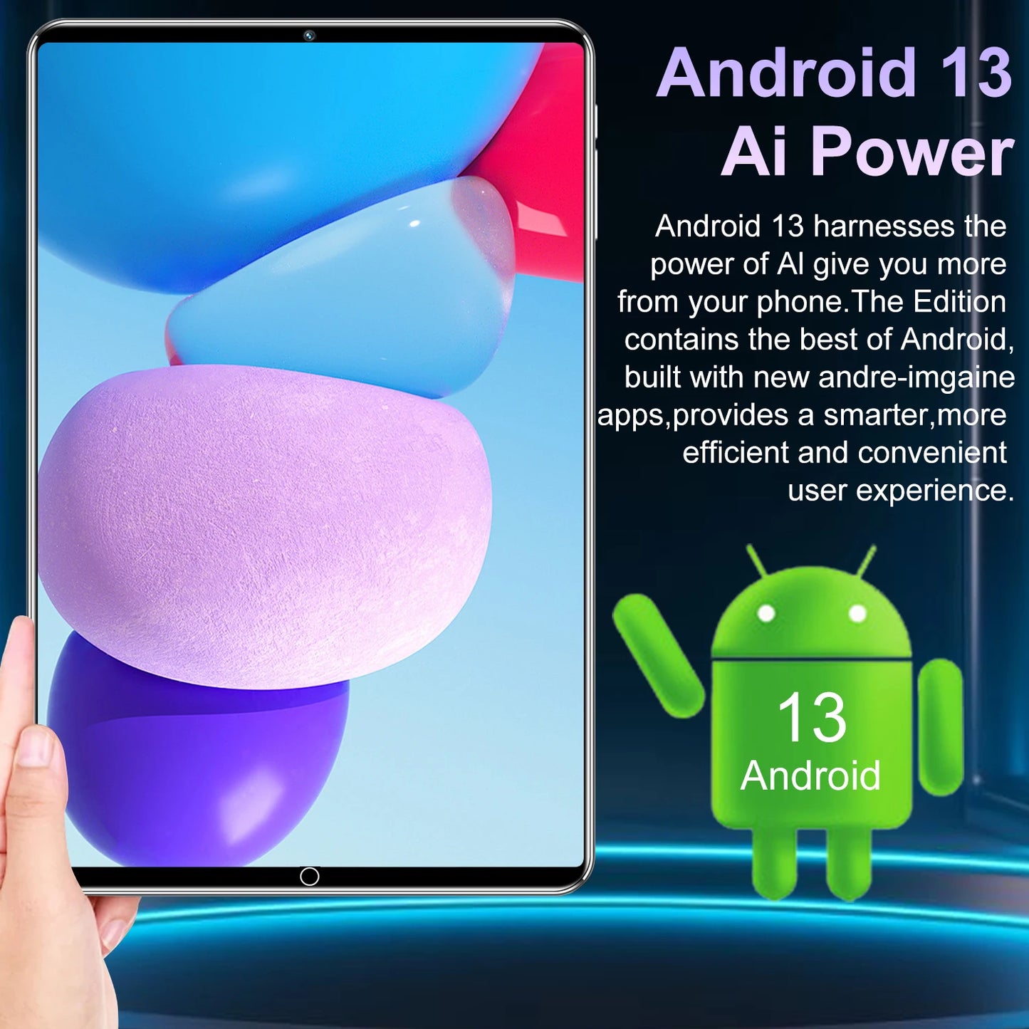 2025 5G New 10.36Inch Tablet Android 16GB RAM 1TB ROM Android 13.0 12000mAh