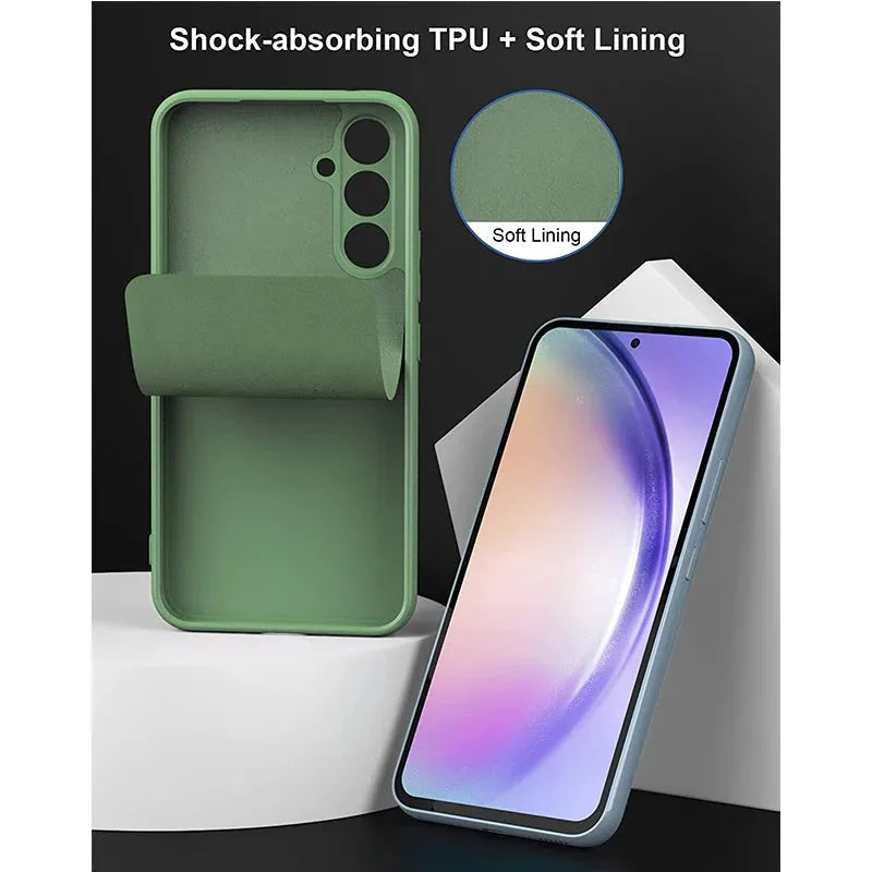 For Samsung Galaxy A26 Case Liquid Silicone TPU Plain Phone Protector Cover - Loja Manuel Coelho