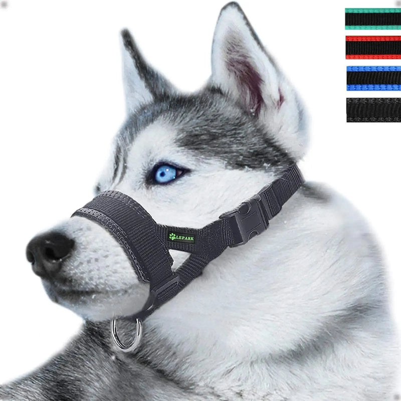 Dog Mouth Muzzle Anti Bark Dog Collar Breathable Dog Training Tool Nylon Muzzle Set - Loja Manuel Coelho