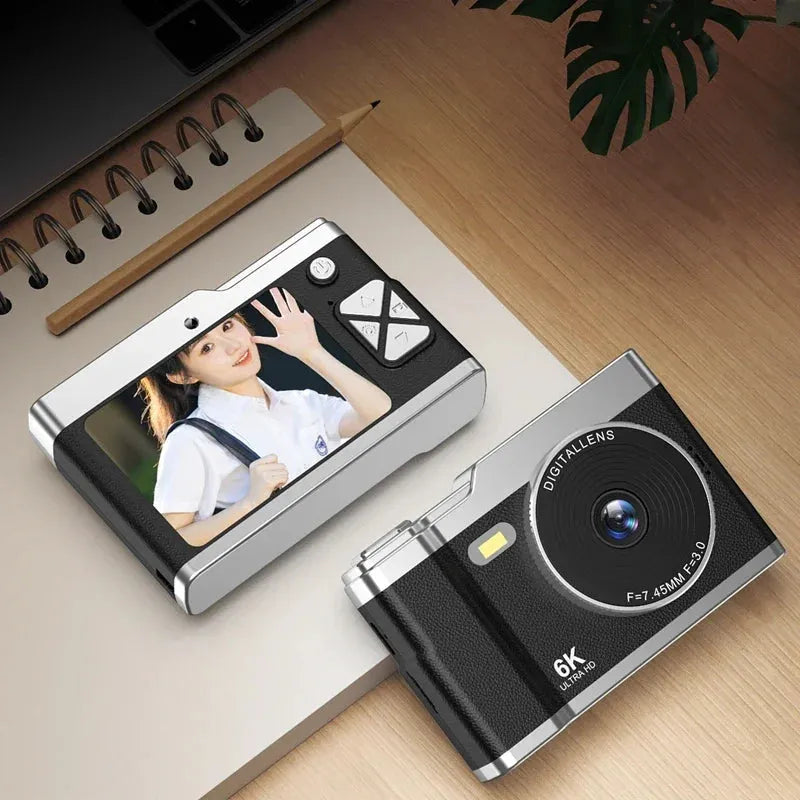 Xiaomi 6k Hd Digital Camera 6400W 2.4in Ips Display With Fill Light 8x Zoom Video Camera - Loja Manuel Coelho
