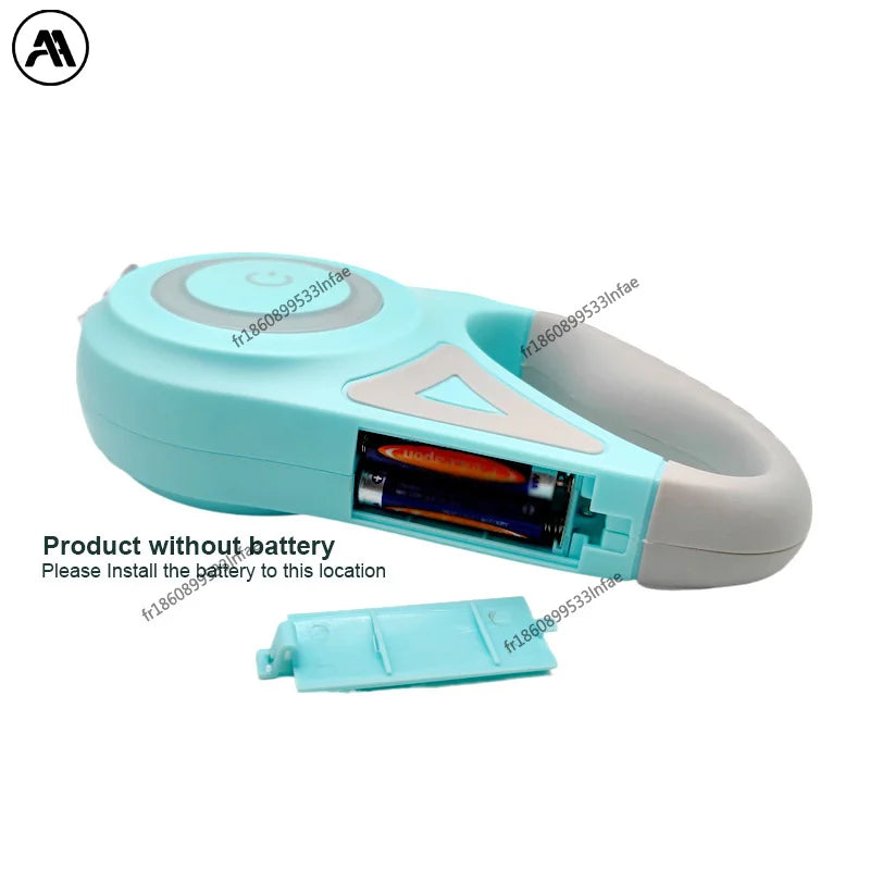 Coleira retrátil automática para cães e gatos de pequeno e médio porte