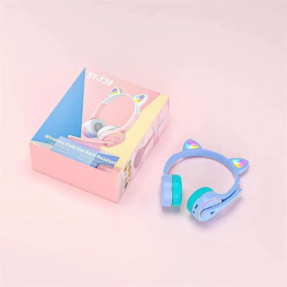 Headphones Cute Cat Ears with LED Flashing - Loja Manuel Coelho