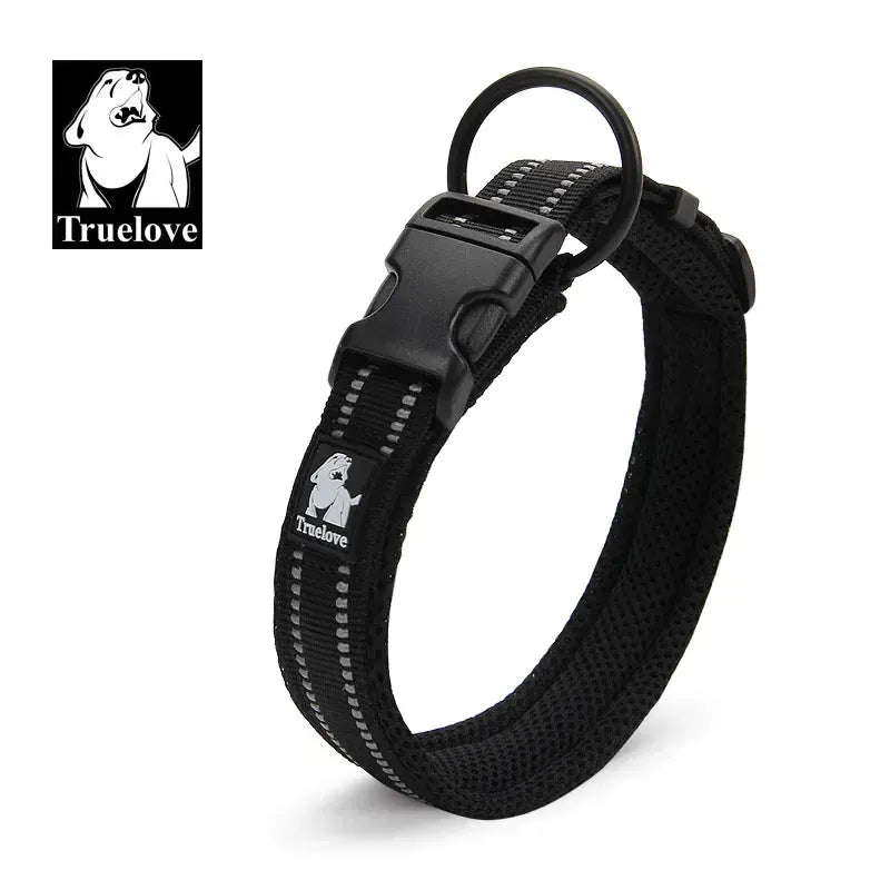 Reflective Dog Collar Padded Nylon 3M Reflective Breakaway