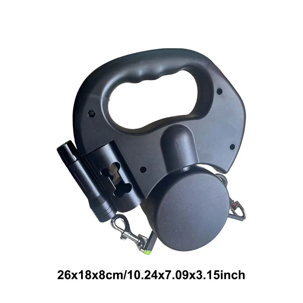 Coleira para cão, trela para passear o cão, giratória 360 graus, dupla para animais de estimação