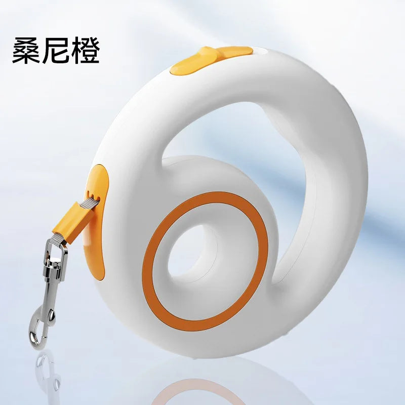 Coleira retrátil automática para cães e gatos de pequeno e médio porte