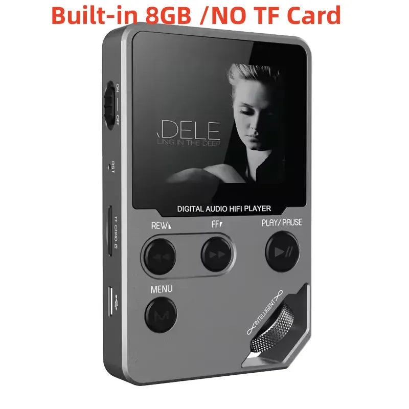 C5 8GB Lossless Bluetooth MP3 Music Player, Zinc Alloy Body,Rotary Controls - Loja Manuel Coelho