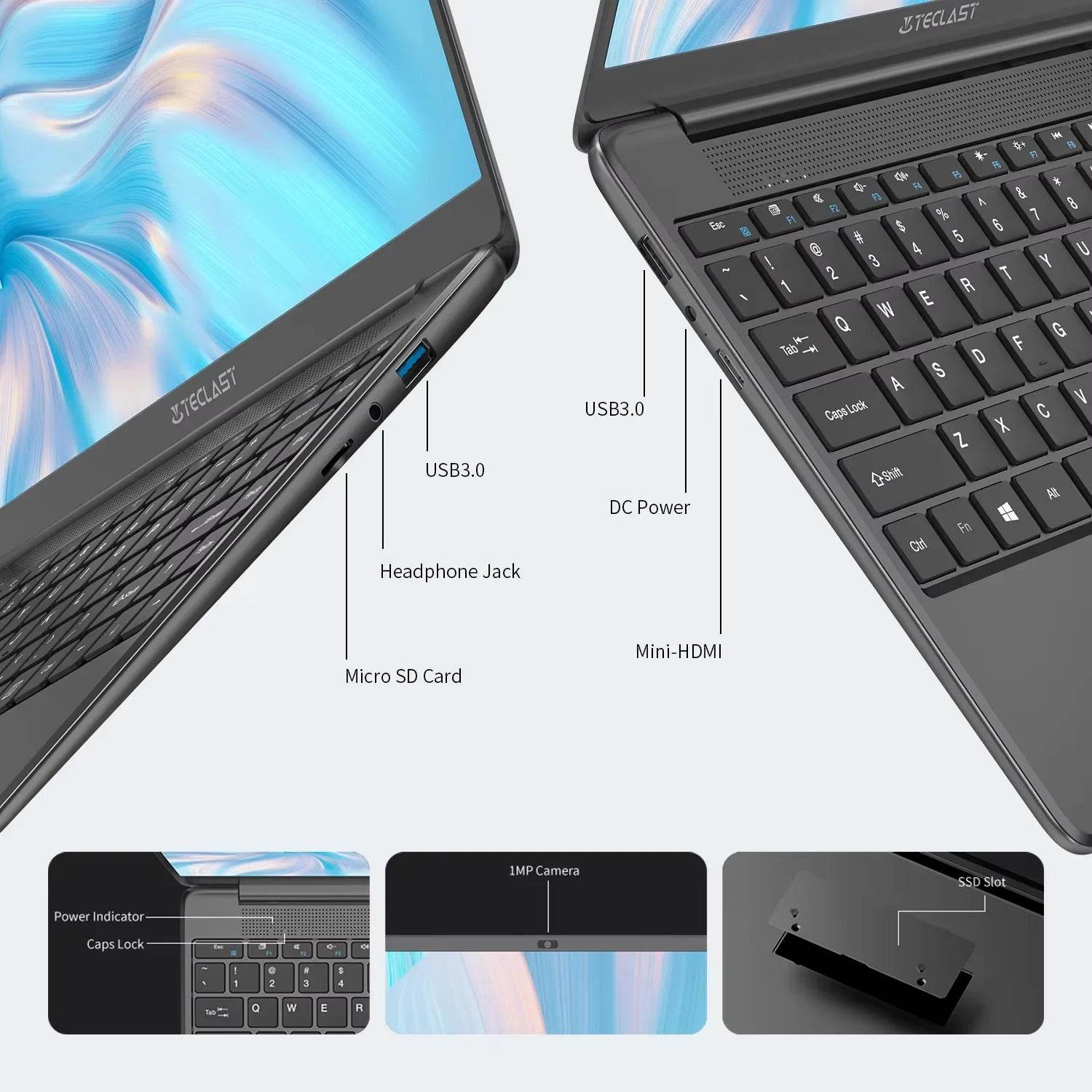 Teclast F7 Plus 3 Laptop, 14.1 Inches, 8Th Gen. Gemini Lake Celeron Cpu, 8Gb Ram, 256Gb Ssd - Loja Manuel Coelho