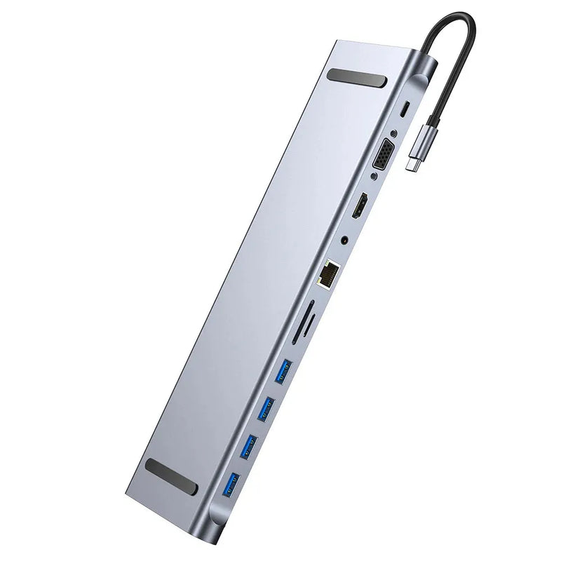 4/5/6/8/11 in 1 Type C Dock USB Hub 3.0 Splitter Multiport Adapter 4K HDMI - Loja Manuel Coelho