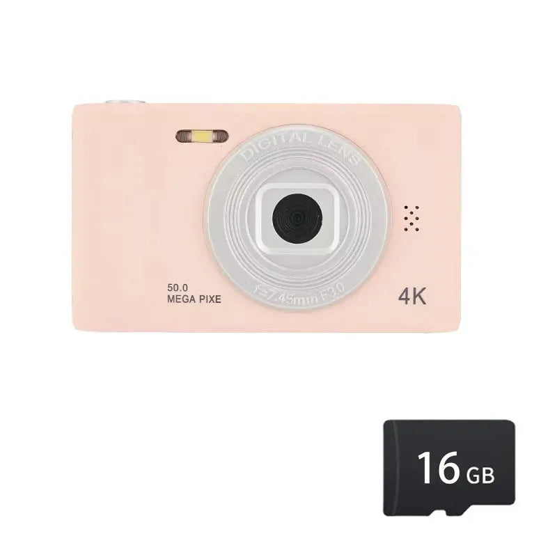 4K Digital Camera Travel Selfie Camara 50 Megapixels H2.4inch Screen - Loja Manuel Coelho