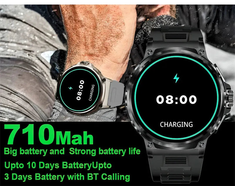 2024 New For Huawei Xiaomi Men GPS Track Smart Watch 1.85 Inch Ultra HD AMOLED-Loja Manuel Coelho