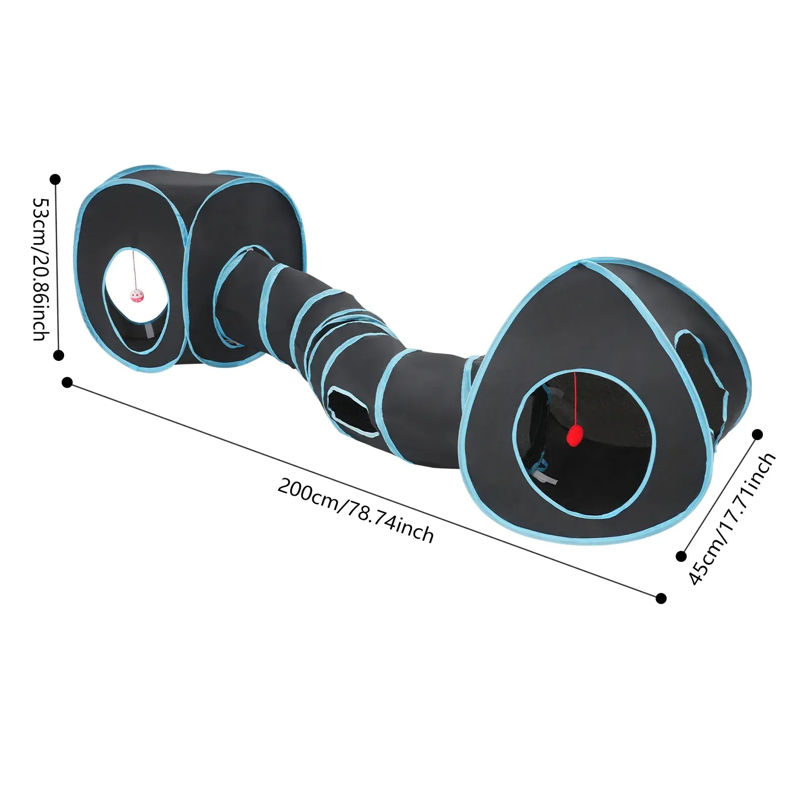 collapsible cat tunnel for indoor outdoor use
