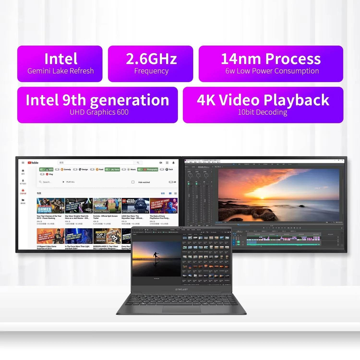 Teclast F7 Plus 3 Laptop, 14.1 Inches, 8Th Gen. Gemini Lake Celeron Cpu, 8Gb Ram, 256Gb Ssd - Loja Manuel Coelho