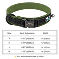 Reflective Personalized Dog Collar Engrave ID Nylon Collars Soft Padded - Loja Manuel Coelho