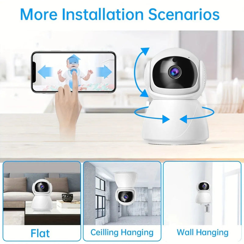 FHD Wireless WIFI Camera PTZ IP CCTV Security Protector Surveillance - Loja Manuel Coelho