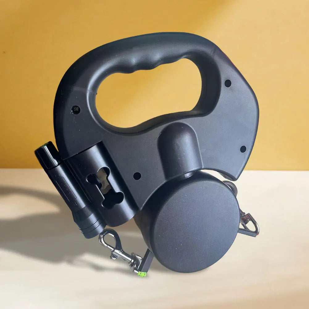 Coleira para cão, trela para passear o cão, giratória 360 graus, dupla para animais de estimação