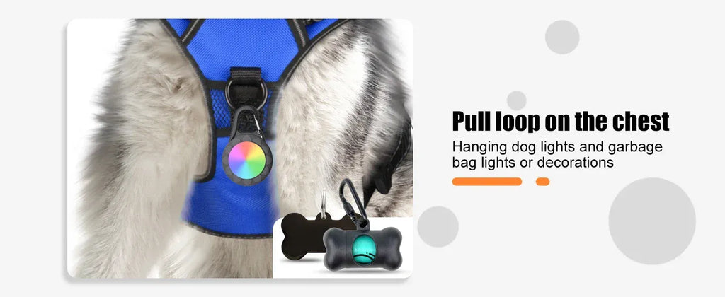 LED Dog Harness Nuoying Night Walking Harness with Durable Nylon &