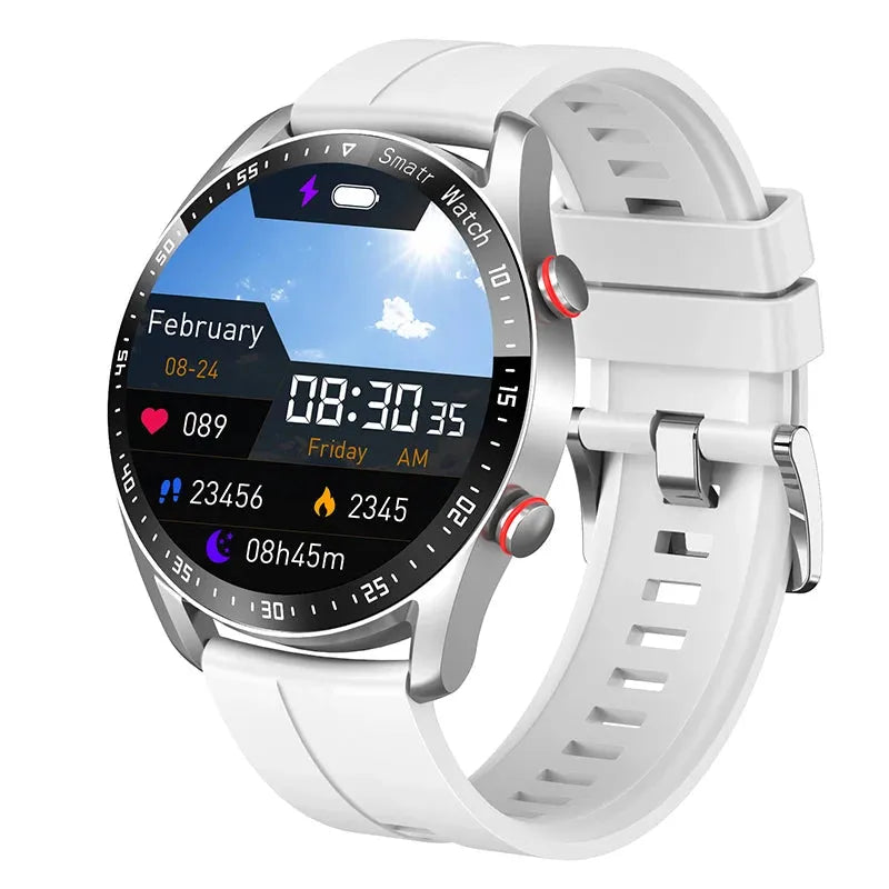 ECG+PPG Bluetooth Call Smart Watch Men Laser Health Blood Pressure-Loja Manuel Coelho