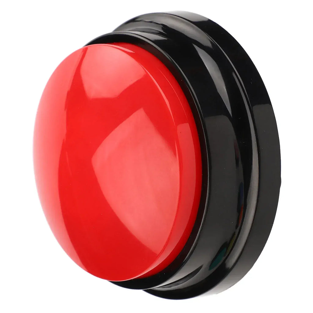 Dog record button talking buttons in red and black, perfect for pet communication and interaction.