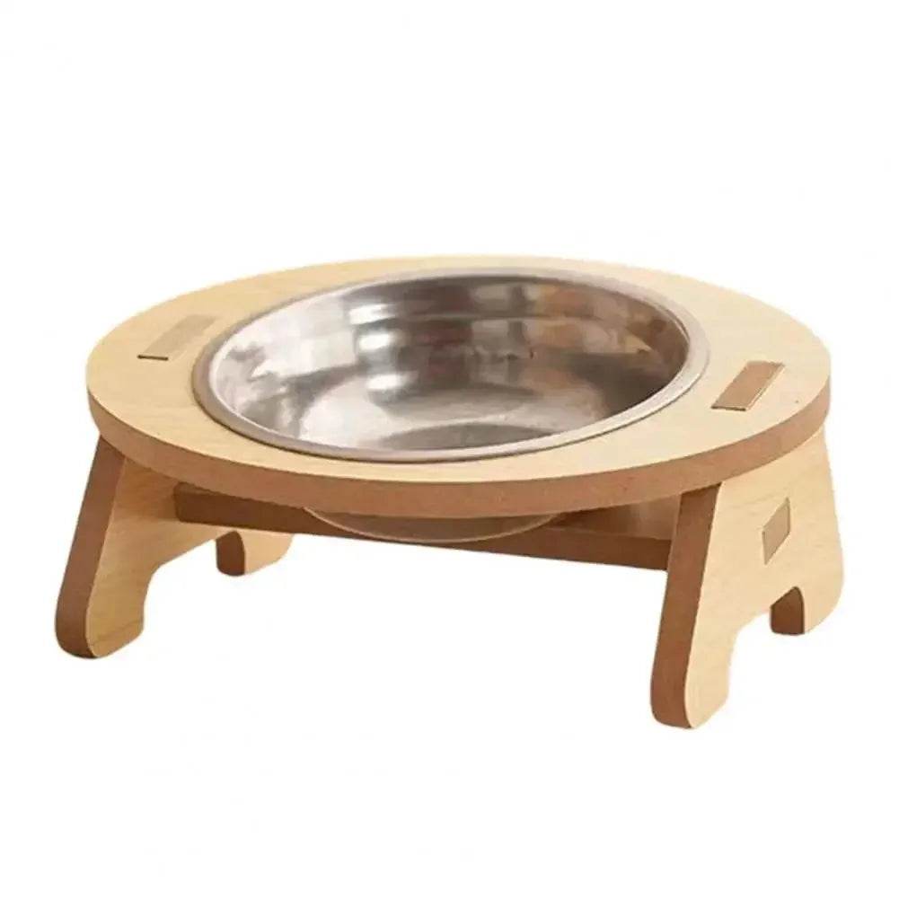 Adjustable Wooden Elevated Dog Bowls for Pets - Loja Manuel Coelho