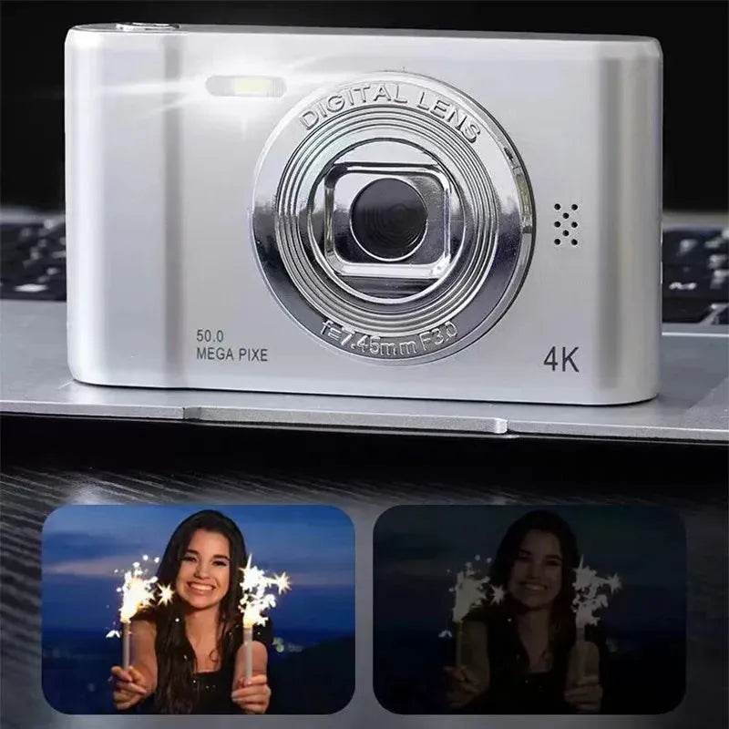 4K Digital Camera Travel Selfie Camara 50 Megapixels H2.4inch Screen - Loja Manuel Coelho