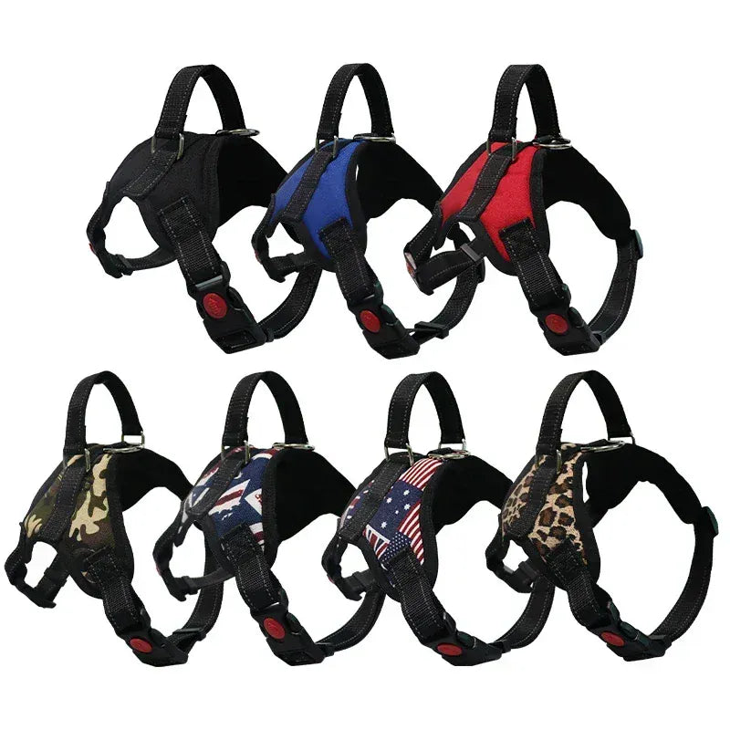 NUOYING Adjustable Dog Harness And Leash Nylon No Pull Design For Safe Soft Walks