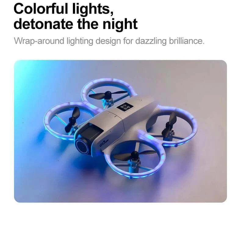 GT3 Mini With LED Foldable Drone GPS 8K HD Dual Camera Brushless Motor