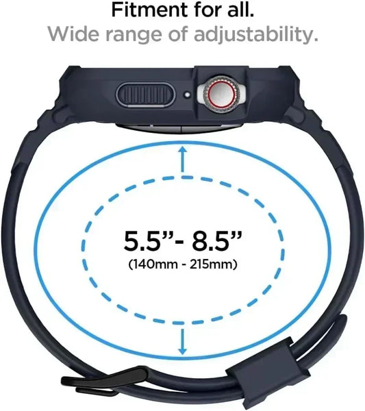 Rugged Armor Pro Designed for Apple Watch Ultra 2 Rubber Case with Band