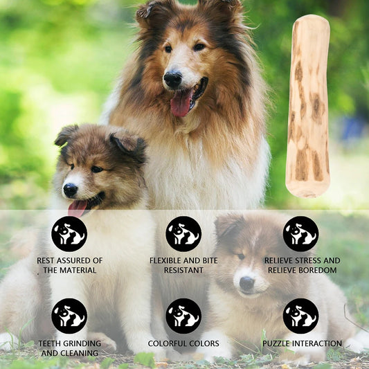 Dog Teeth Grinding Rod Wooden Chewing Toy Natural Coffee Wood Chewable Stick