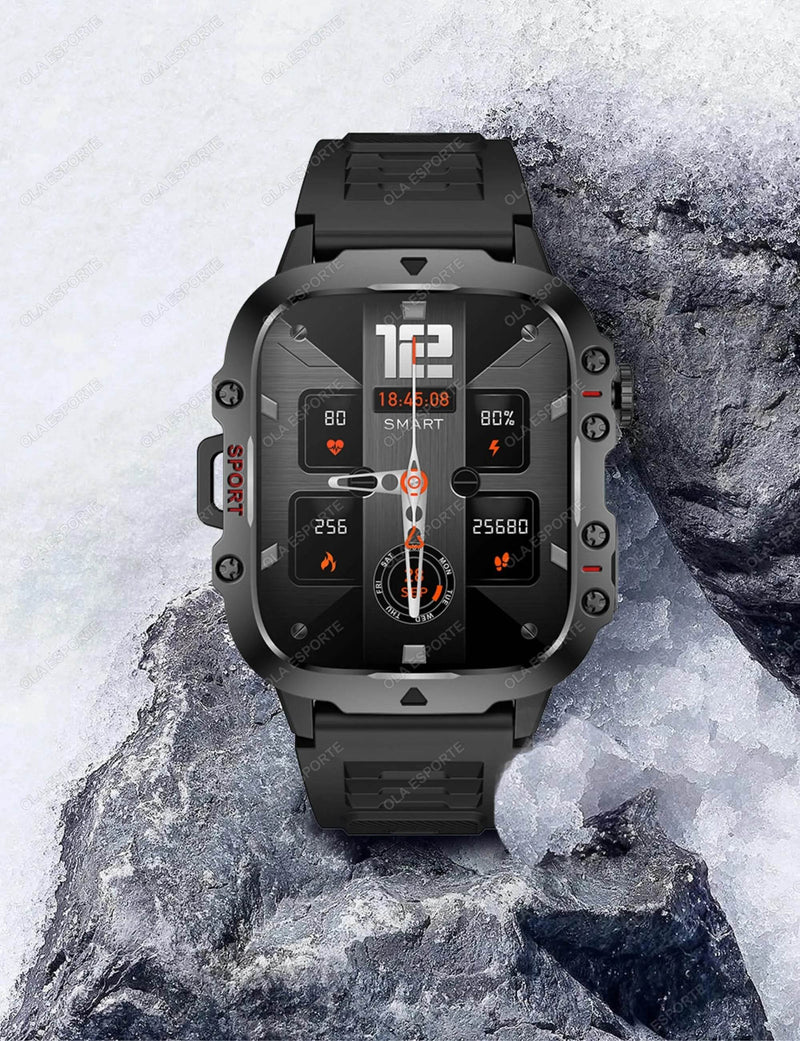 2025 New For Xiaomi Military Smart Watch Men IP68 5ATM Outdoor Sports Fitness - Loja Manuel Coelho