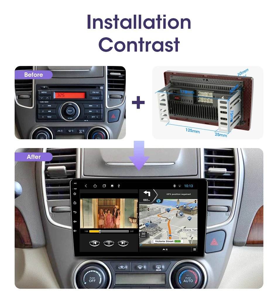 Android 12 Car Radio for Nissan Kia Honda Toyota VW - Loja Manuel Coelho