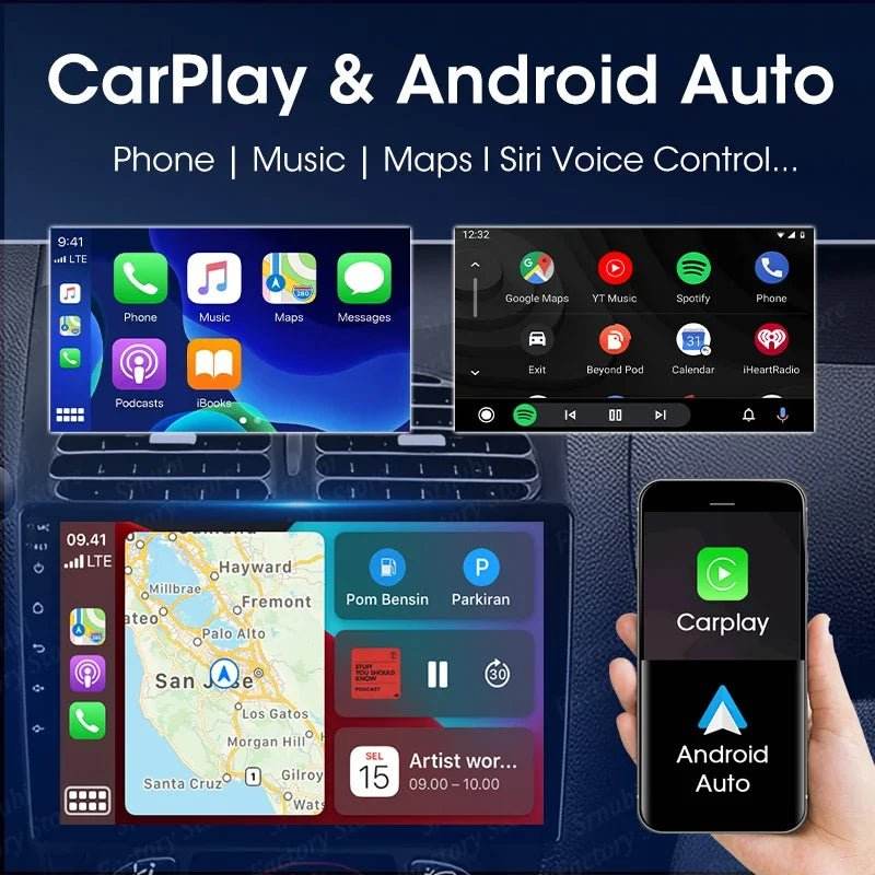 Android 12 Car Radio for Nissan Kia Honda Toyota VW - Loja Manuel Coelho