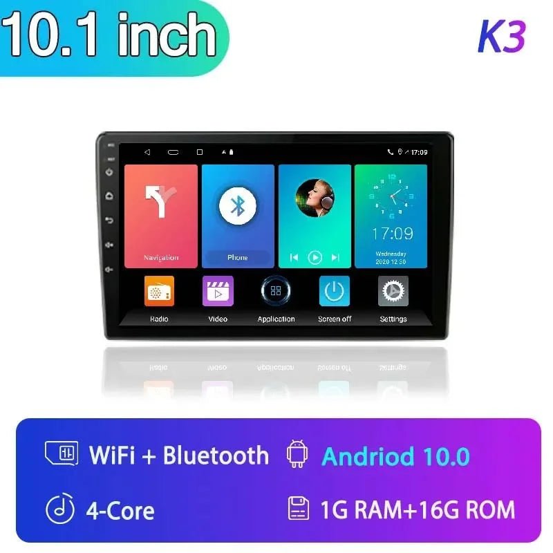 Android 12 Universal Car Radio for Nissan Kia Honda Toyota VW Multimedia Video Player - Loja Manuel Coelho