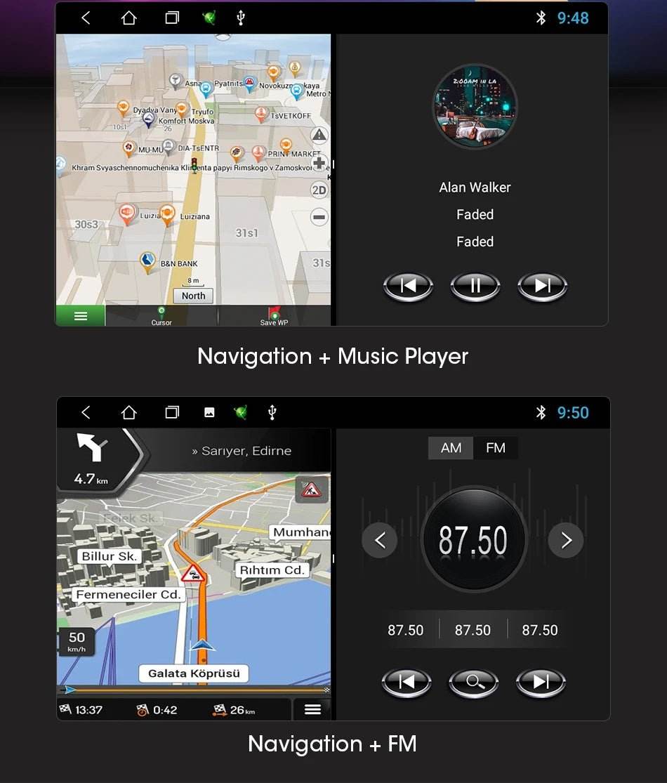 Android 12 Car Radio for Nissan Kia Honda Toyota VW - Loja Manuel Coelho