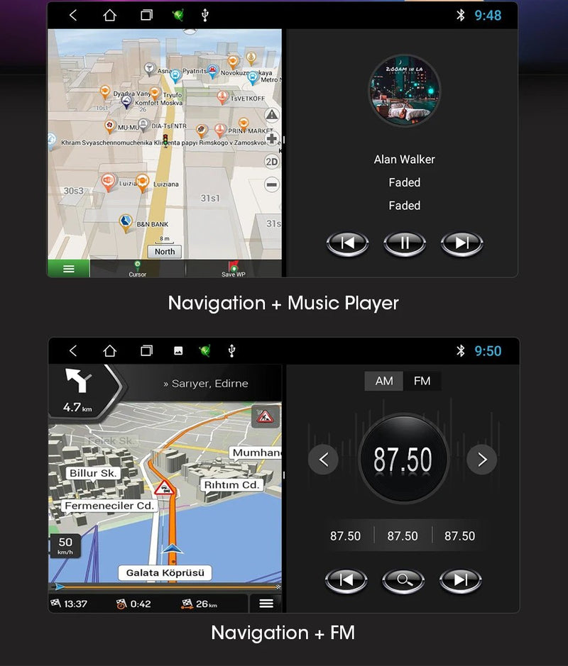 Android 12 Universal Car Radio for Nissan Kia Honda Toyota VW Multimedia Video Player - Loja Manuel Coelho