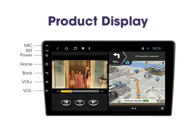 Android 12 Universal Car Radio for Nissan Kia Honda Toyota VW Multimedia Video Player - Loja Manuel Coelho