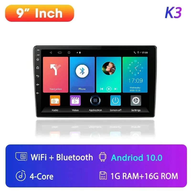 Android 12 Universal Car Radio for Nissan Kia Honda Toyota VW Multimedia Video Player - Loja Manuel Coelho