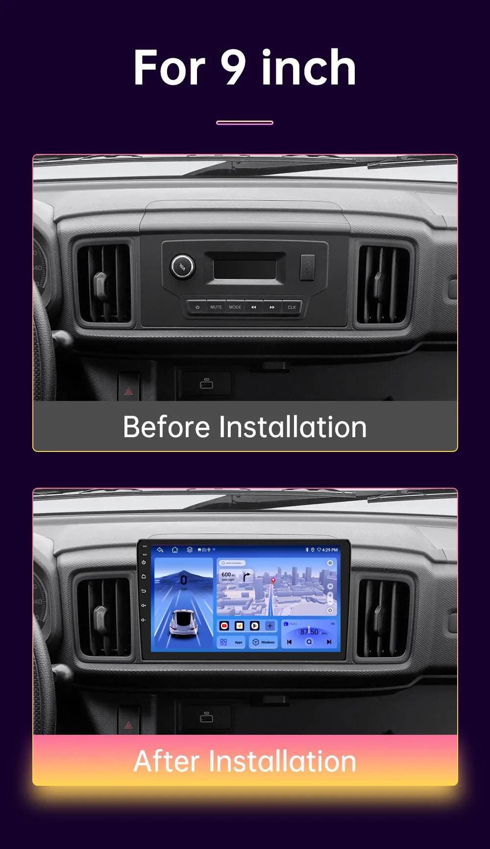 Android 13 4G Multimedia Carplay GPS Navigation - Loja Manuel Coelho