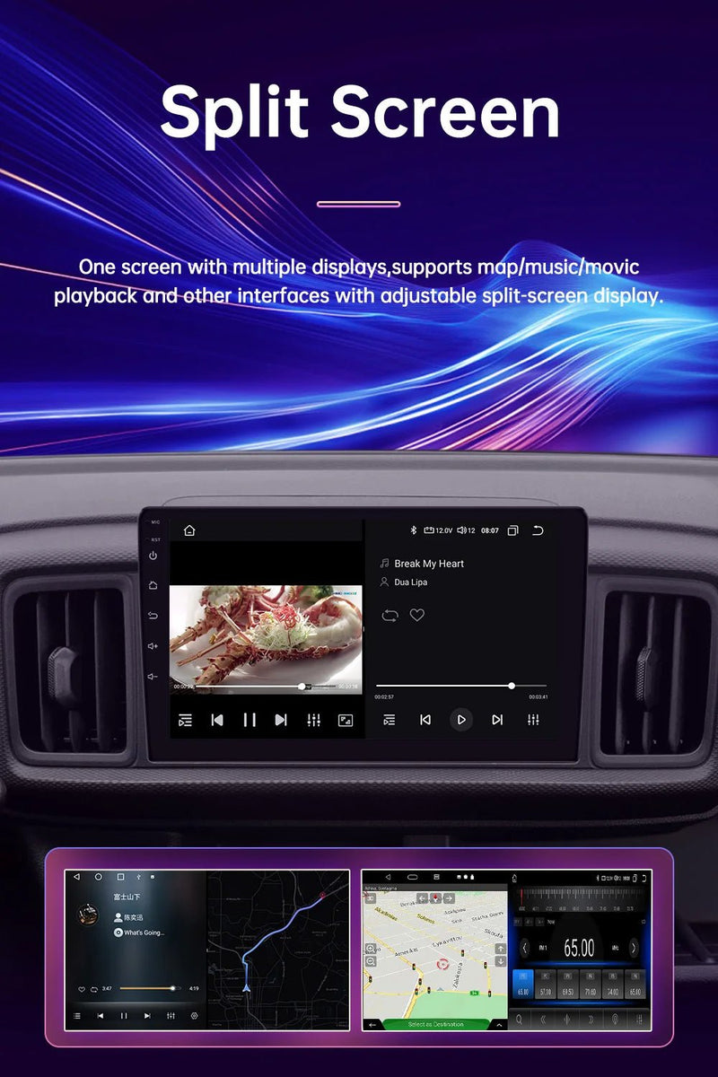 Android 13 4G 64G Multimedia Car Radio Carplay Auto Player GPS Navigation - Loja Manuel Coelho