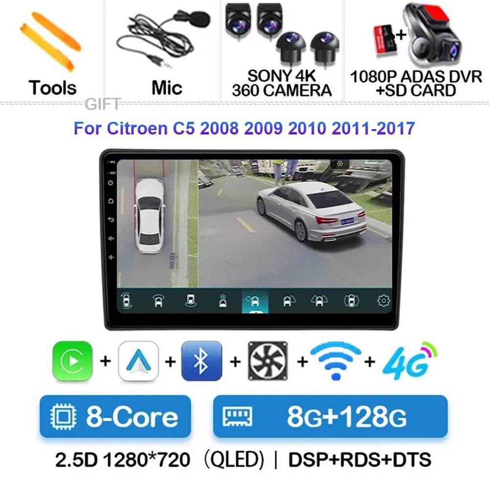 Android 15 Car Radio for Citroen C5 (2009-2015) - Loja Manuel Coelho